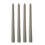 12 Pack | 10inch Taupe Premium Wax Taper Candles, Unscented Candles#whtbkgd