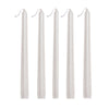 12 Pack | Metallic Pearl White 10inch Premium Wax Taper Candles, Unscented Candles#whtbkgd