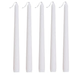 12 Pack | White 10inch Premium Wax Taper Candles, Unscented Candles#whtbkgd