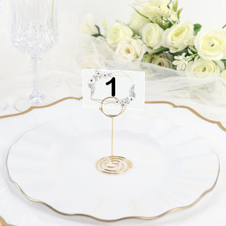 Enhance Your Event Decor with Gold Metal Card Holder Stands