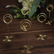 10 Pack | Gold Metal 3.5" Mini Circle Card Holder Stands, Hoop Table Number Stands, Wedding Table Place Card Menu Clips