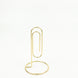 5 Pack | Gold Metal 5 Paperclip Card Holder Stands, Table Number Stands, Wedding Table Menu Clips