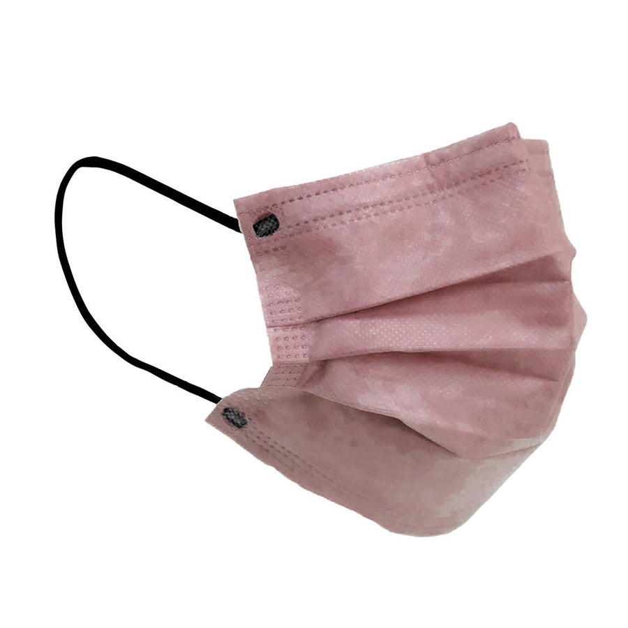 10 Pack | 3 Ply Dusty Rose Disposable Face Mask Non Woven Mask with Ear Loop