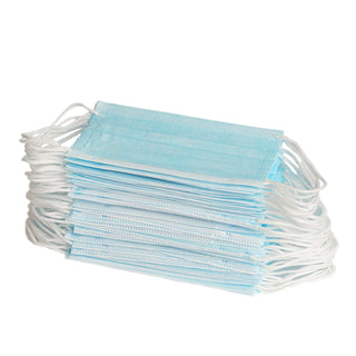 50 Pack Blue Disposable Face Mask Non Woven Mask with Ear Loop