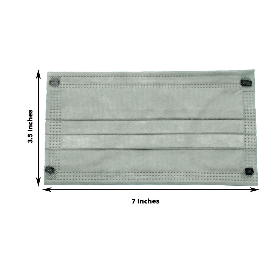10 Pack | 3 Ply Sage Green Disposable Face Mask Non Woven Mask with Ear Loop