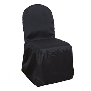 Stress-Free Setup and Ornate Opulence with the Black Banquet Chair Cover