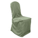 Eucalyptus Sage Green Polyester Banquet Chair Cover, Reusable Stain Resistant Chair Cover#whtbkgd
