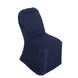 Navy Blue Polyester Banquet Chair Cover, Reusable Stain Resistant Chair Cover#whtbkgd