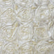 16 inches Ivory Satin Rosette Chiavari Chair Caps, Chair Back Covers
