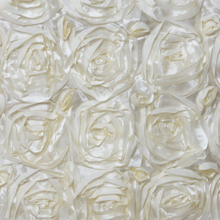 Enhance Your Event Decor with Ivory Satin Rosette Chair Caps