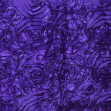 16 inches Purple Satin Rosette Chiavari Chair Caps, Chair Back Covers