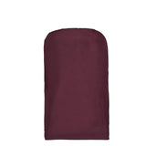 Burgundy Polyester Folding Chair Cover, Reusable Stain Resistant Slip On Chair Cover