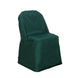 Hunter Emerald Green Polyester Folding Round Chair Cover, Stain Resistant Chair Cover#whtbkgd