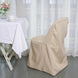 Nude Polyester Folding Round Chair Cover, Reusable Stain Resistant Chair Cover