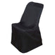 Black Polyester Lifetime Folding Chair Covers, Durable Reusable Chair Covers#whtbkgd