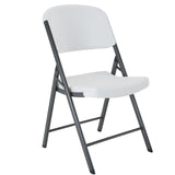 Ivory Polyester Lifetime Folding Chair Covers, Durable Reusable Chair Covers
