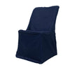 Navy Blue Lifetime Polyester Reusable Folding Chair Cover, Durable Chair Cover#whtbkgd
