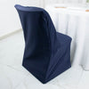 Navy Blue Lifetime Polyester Reusable Folding Chair Cover, Durable Chair Cover
