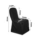 Black Stretch Slim Fit Scuba Chair Covers, Wrinkle Free Durable Slip On Chair Covers