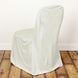 Ivory Stretch Slim Fit Scuba Chair Covers, Wrinkle Free Durable Chair Covers