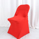 Red Satin Rosette Spandex Stretch Fitted Folding Chair Cover