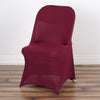 Burgundy Spandex Stretch Fitted Folding Chair Cover - 160 GSM