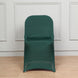 Hunter Emerald Green Spandex Stretch Fitted Folding Chair Cover - 160 GSM