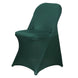 Hunter Emerald Green Spandex Stretch Fitted Folding Chair Cover - 160 GSM#whtbkgd