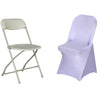 Lavender Lilac Spandex Stretch Fitted Folding Chair Cover - 160 GSM