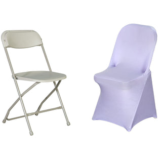 Add Elegance to Your Event with the Lavender Lilac Spandex Stretch Fitted Folding Chair Cover