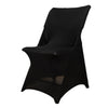 Black Stretch Spandex Lifetime Folding Chair Cover#whtbkgd