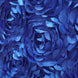 Royal Blue Satin Rosette Spandex Stretch Banquet Chair Cover, Fitted Chair Cover