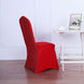 Red Spandex Stretch Banquet Chair Cover, Fitted with Metallic Shimmer Tinsel Back