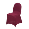 Burgundy Spandex Stretch Fitted Banquet Chair Cover - 160 GSM#whtbkgd