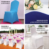 Royal Blue Spandex Stretch Fitted Banquet Chair Cover - 160 GSM