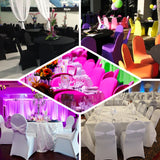 Pink Spandex Stretch Fitted Banquet Slip On Chair Cover 160 GSM