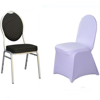 Invest in Quality and Style with the Lavender Lilac Spandex Stretch Fitted Banquet Chair Cover