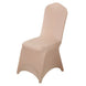 Nude Spandex Stretch Fitted Banquet Chair Cover - 160 GSM#whtbkgd