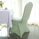 Sage Green Spandex Stretch Fitted Banquet Slip On Chair Cover 160 GSM