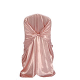 Dusty Rose Universal Satin Chair Cover