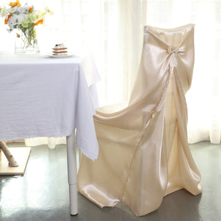 Versatile and Stylish Beige Chair Cover