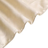 Beige Universal Satin Chair Cover