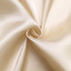 Beige Satin Self-Tie Universal Chair Cover, Folding, Dining, Banquet and Standard#whtbkgd