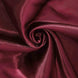 Burgundy Satin Self-Tie Universal Chair Cover, Folding, Dining, Banquet and Standard#whtbkgd