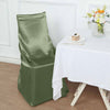 Eucalyptus Sage Green Universal Satin Chair Cover