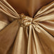 Gold Satin Self-Tie Universal Chair Cover, Folding, Dining, Banquet and Standard