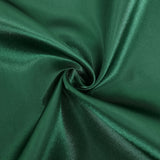 Hunter Emerald Green Satin Self-Tie Universal Chair Cover, Folding, Dining, Banquet#whtbkgd