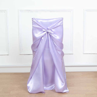 Elevate Your Events with the Lavender Lilac Universal Satin Chair Cover