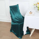 Peacock Teal Satin Self-Tie Universal Chair Cover, Folding, Dining, Banquet