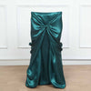 Peacock Teal Universal Satin Chair Cover